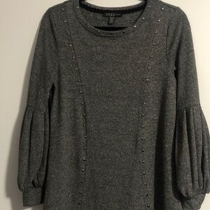 Spense SOFT Studded Swing DRESS CUTE SLEEVES Lightweight Stretchy EasyCare EUC